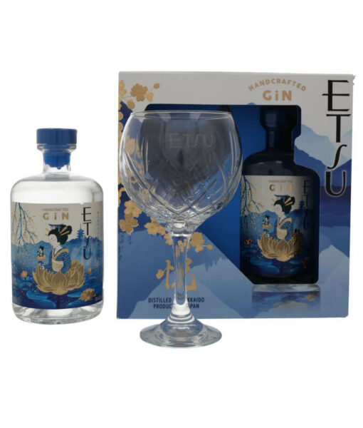 Etsu Handcrafted Gin 43 07l 1 pohar GB