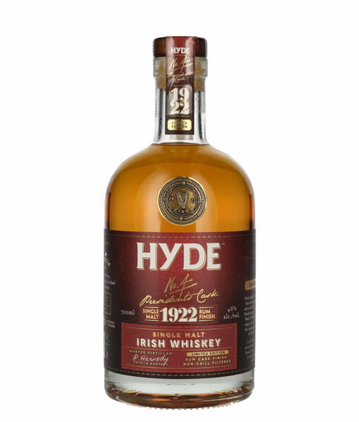 Hyde No.4 PRESIDENTS CASK 1922 Single Malt Irish Whiskey Rum Finish 46 07l