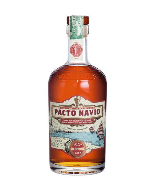 Pacto Navio Single Distillery Cuban Rum French Oak Red Wine Cask by Havana Club 40 07l