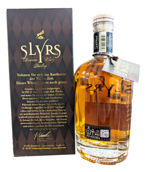 SLYRS Single Malt Whisky Aged 12 Years 43 07l GB back