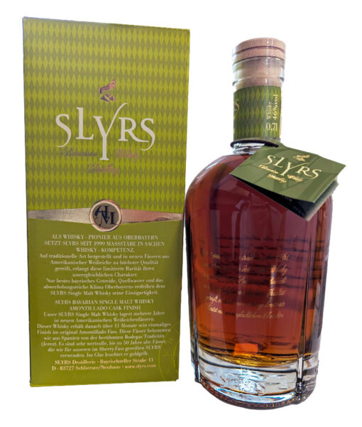 SLYRS Single Malt Whisky Amontillado Cask Finish 46 07l GB back