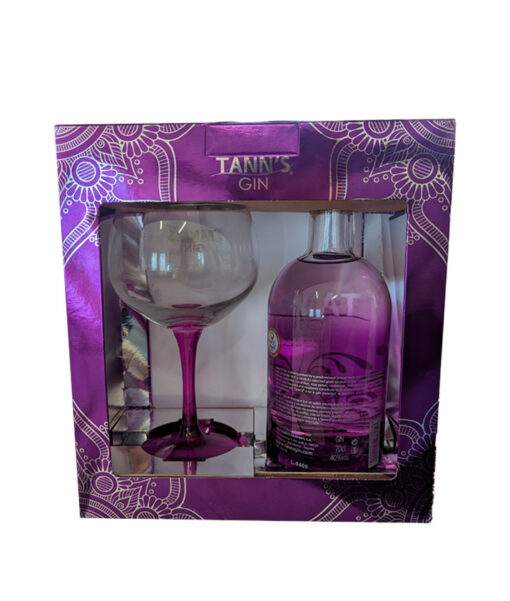 Tanns Gin Premium 40 07l 1 pohar GB back